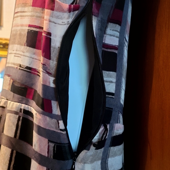 Liz Claiborne BEAUTIFUL drop waist pleated skirt long sleeve dress sz10 - Picture 5 of 8